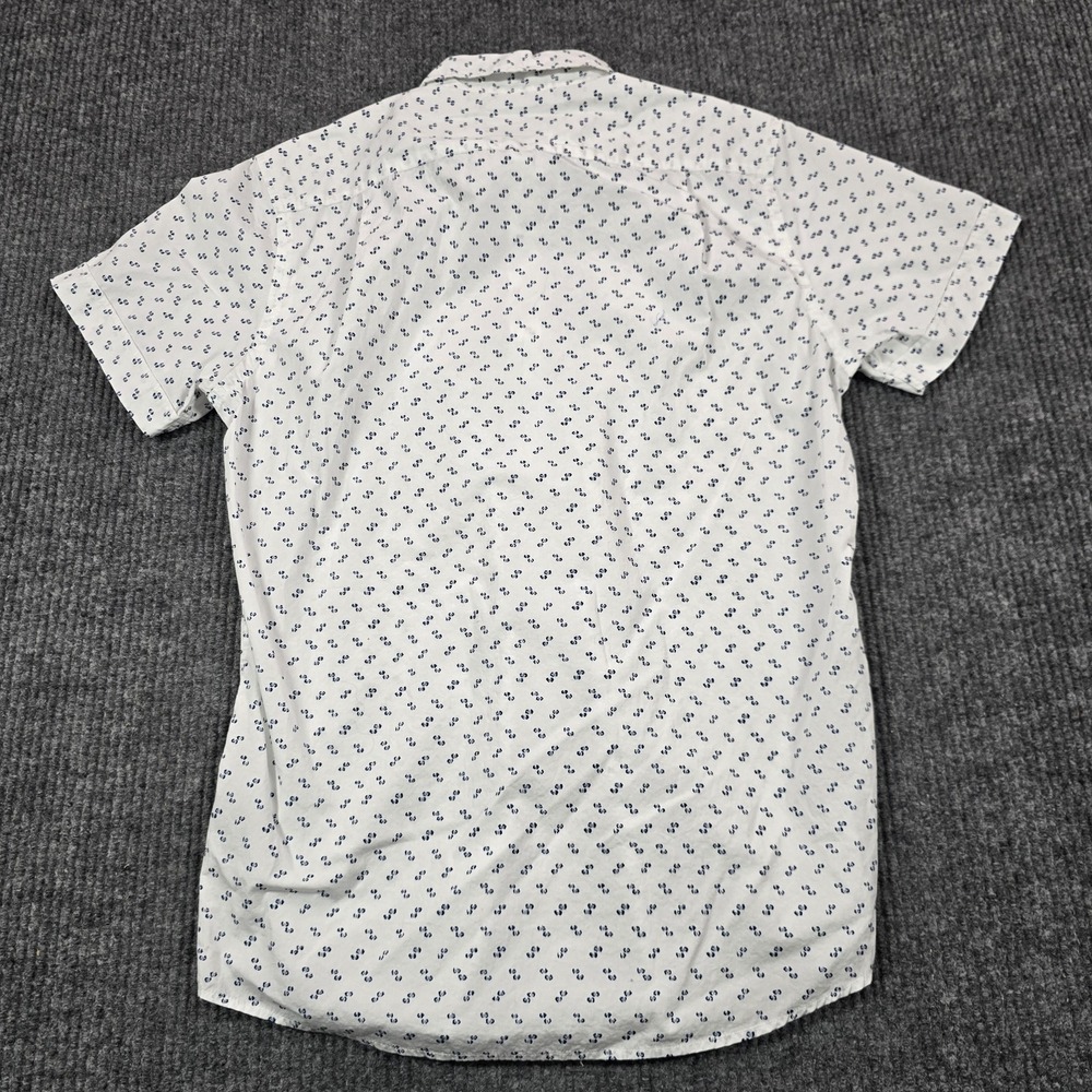 Rodd & Gunn Shirt Mens Small White Graphic Print Sports Fit Short Sleeve Cotton - Picture 2 of 7